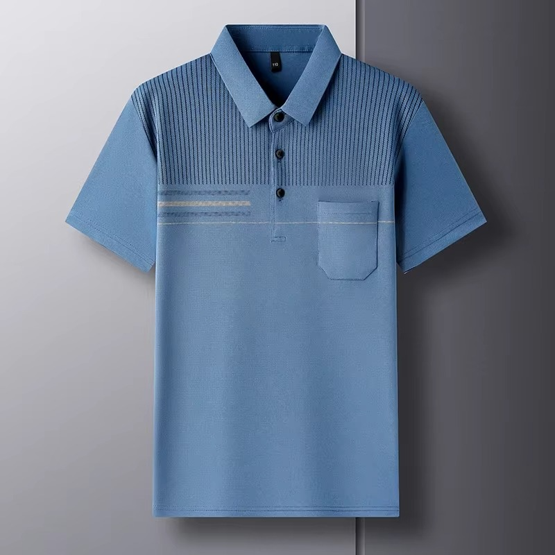 Men's Polo Shirt – Comfortable, Breathable, Short Sleeve with True Pocket, Summer Casual Fashion